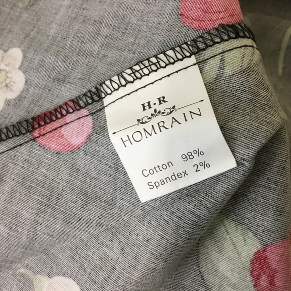 Womens Rockabilly Black Cherry Print Fit-and-Flare Midi Dress - Picture 9 of 9